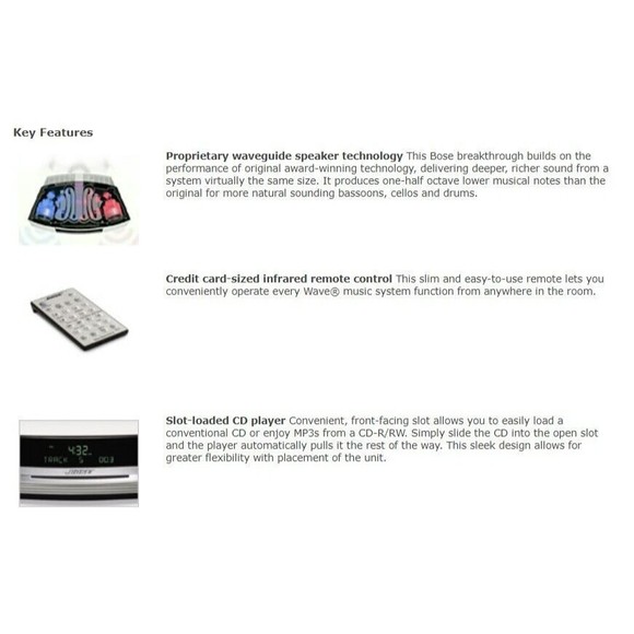 COPY - Bose Wave Music System AM/FM CD Player Clock Radio Bluetooth W Remote Ti… - Picture 12 of 12